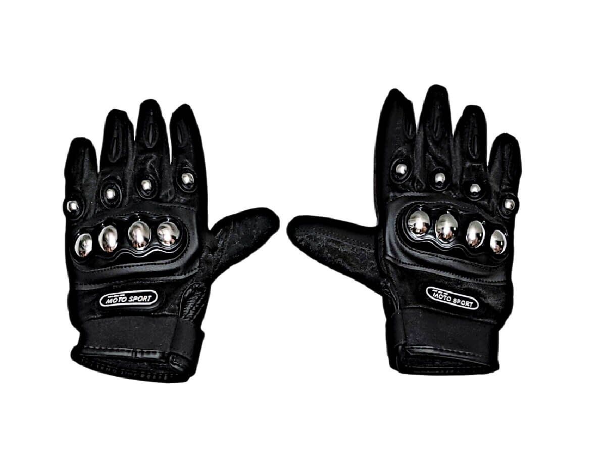 GUANTES LARGOS C/NUDILLOS METAL