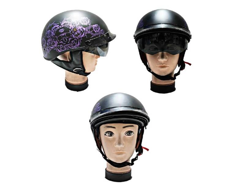 CASCO ALEMAN C/DOT-ECE RC/GAFAS CUERO