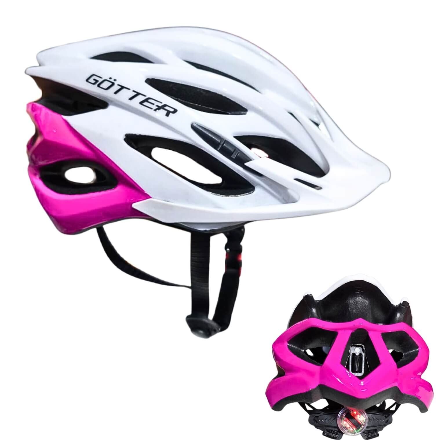 CASCO MTB GOTTER DR WT059-B C/LUZ POST.