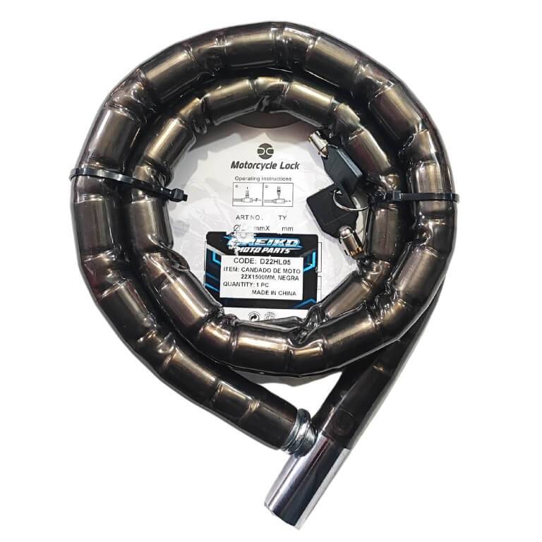 CANDADO CABLE C/LLAVE 22 X 1500MM