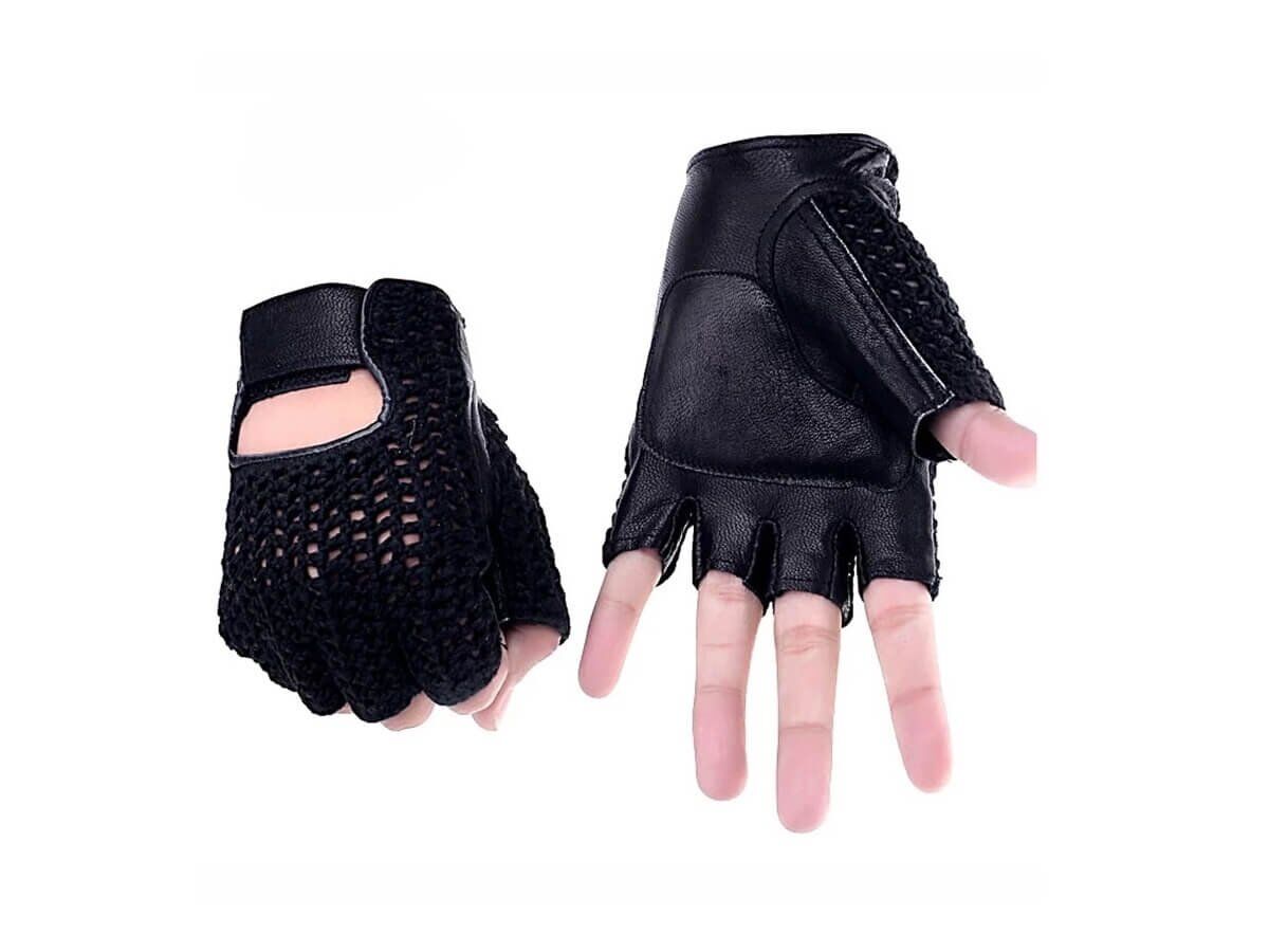 GUANTES CORTOS CUERO 100% HILO