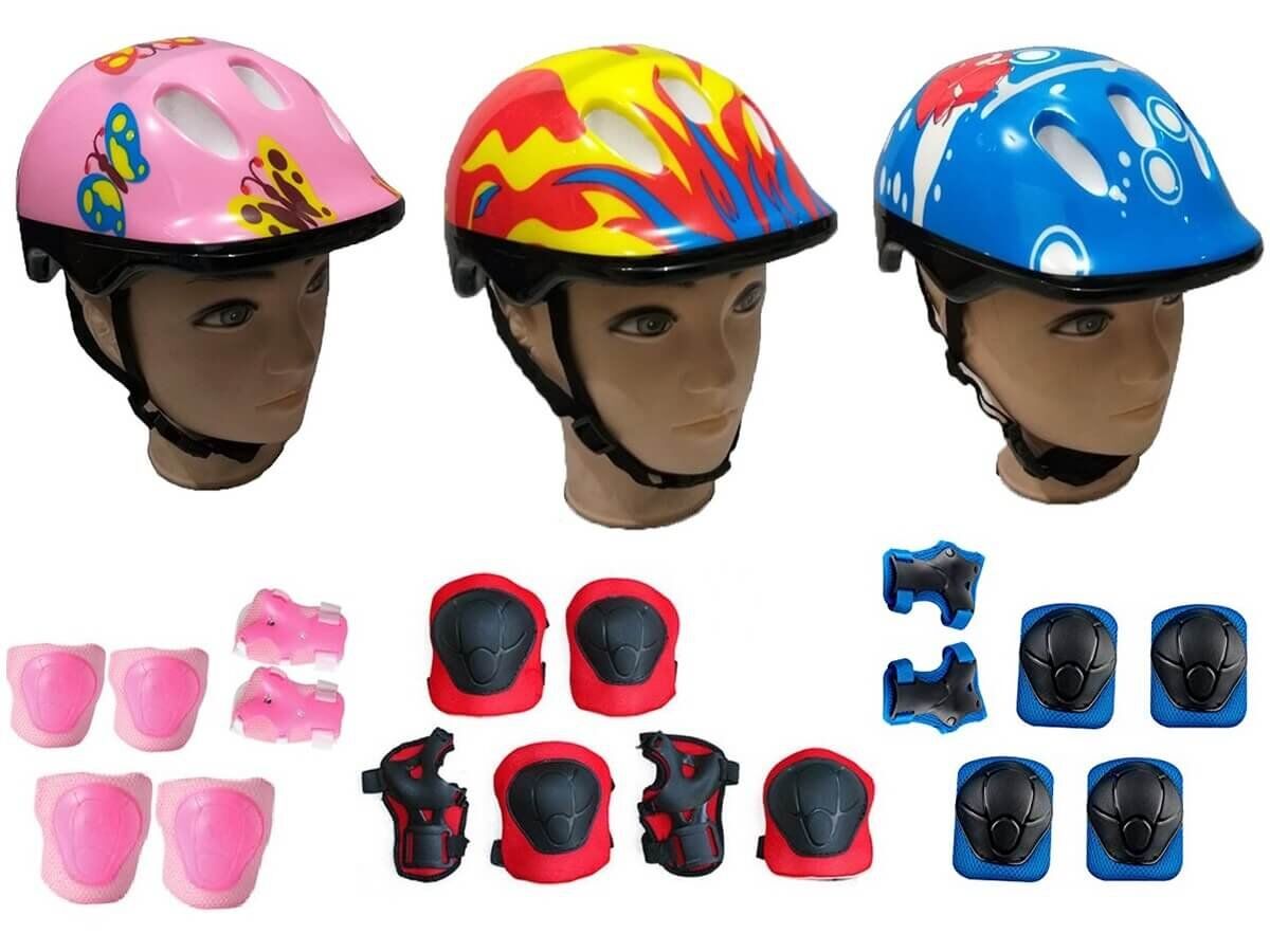 KIT PROTECTOR NIÑOS CASCO+GTES+PROTECT.