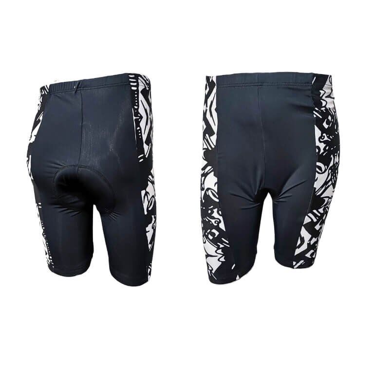 PANTALONETA LICRA BLANCO/NEGRO C/BADANA