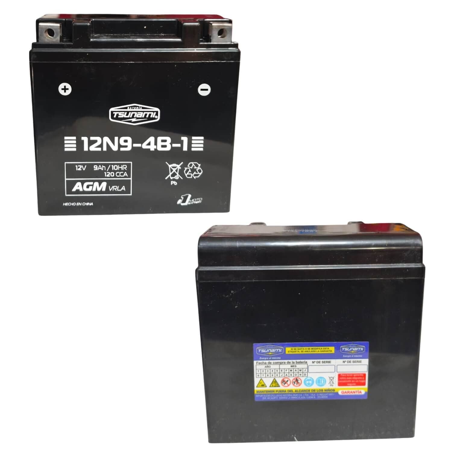 BATERIA 12N9-4B-1 GN/PULSAR200NS/HAR(AGM